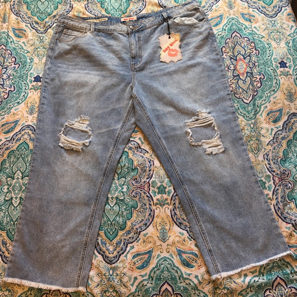 Hot Kiss, Straight Leg Mom Jeans